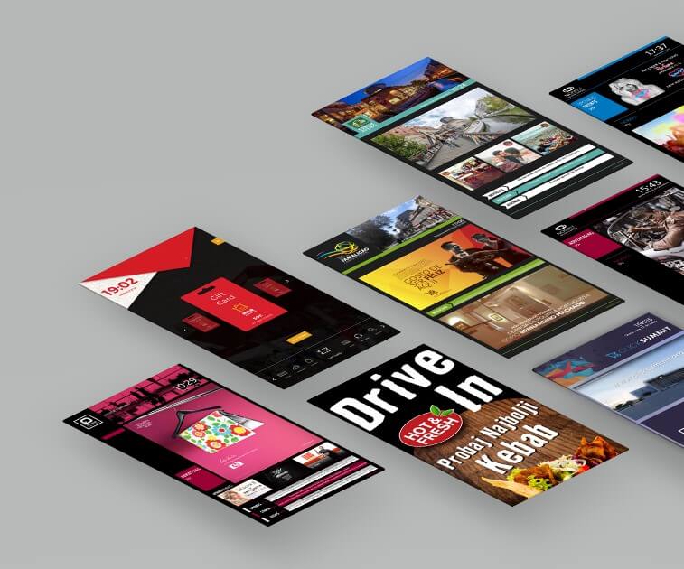 Giao diện của Digital Signage là gì? 3 Các mẫu thiết kế giao diện Digital Signage của Qmagine.com