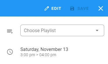 Làm sao tạo lịch phát (Schedule) mới? 5 add playlist schedule - Phần mềm quản lý LCD - VietApps Digital Signage Software
