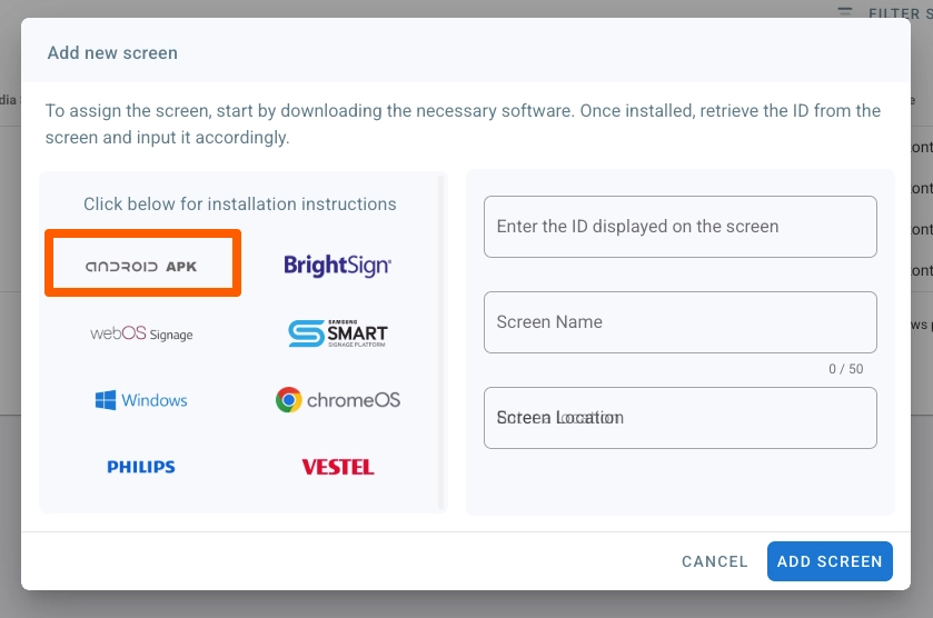 Cài đặt phần mềm VietApps cho Smart TV như thế nào? 1 Màn hình tải file APK