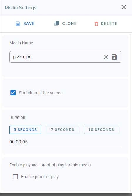media settings 1 - Phần mềm quản lý LCD - VietApps Digital Signage Software